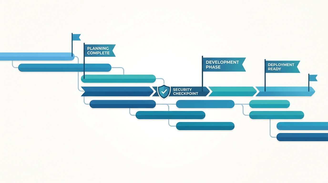 Security as a planned milestone, not an afterthought
